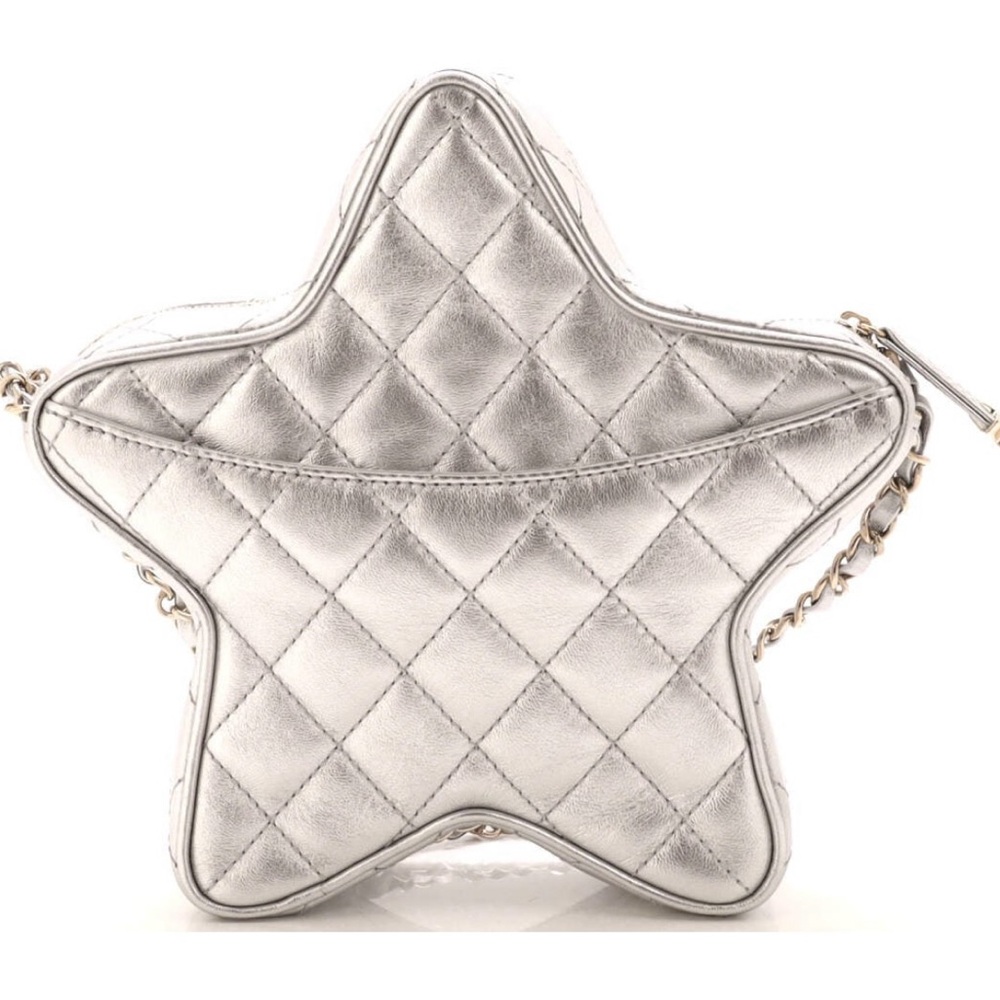 Chanel Silver Walk of Fame Silver and Gold Star bag! Stunning collectors piece! - Picture 3 of 11